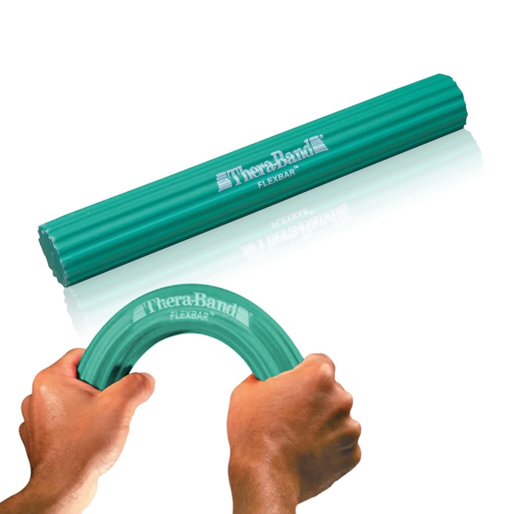 THERABAND FlexBar, Tennis Elbow Therapy Bar, Relieve Tendonitis Pain