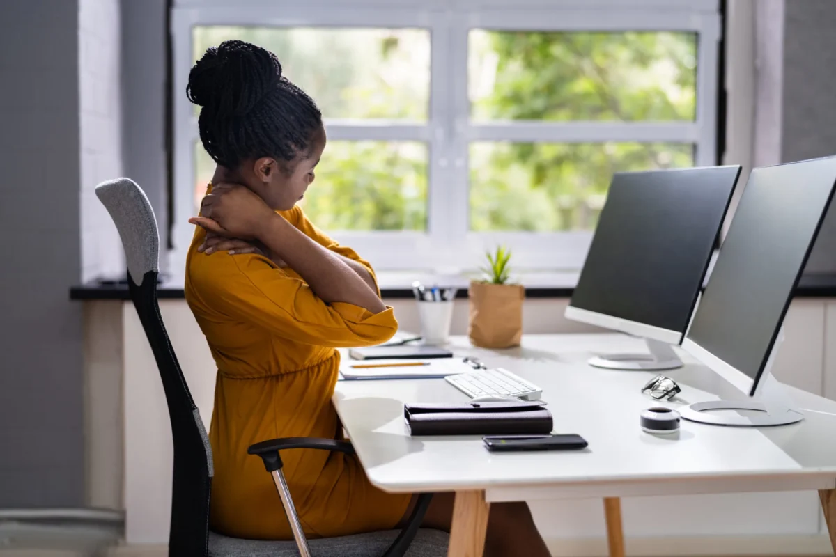Working at desk during the day. Summer activity transition tips